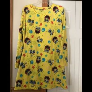 Nickelodeon sponge bob night shirt